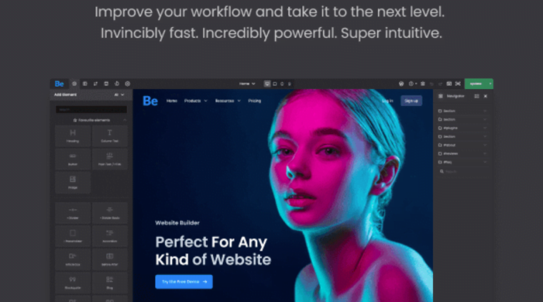 thiet ke website bang betheme